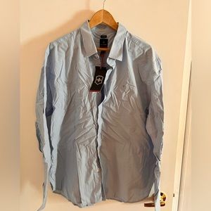 NWT Victorinox light blue dress shirt XXL
